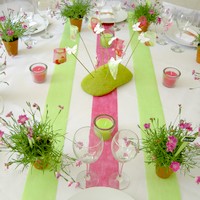 Objets de décoration de table theme printemps